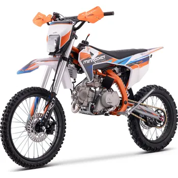 malá motorka Pitbike MiniRocket DT140 19/16 světlo, el startér, řazení se spojkou, sedlo 88cm, oranžový