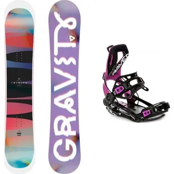 Snowboarding Gravity Trinity 25/26 dámský snowboard + Raven Fastec FT360 black/fuchsia vázání 148 cm + M (EU 39-42) + DÁREK + Doprava ZDARMA