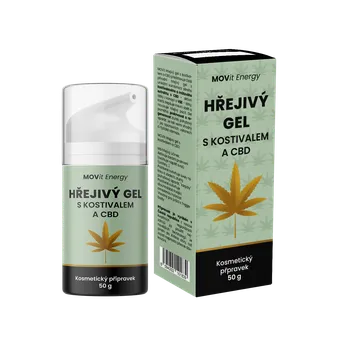 Masážní přípravek MOVIT ENERGY Hřejivý gel s kostivalem a CBD 50 g