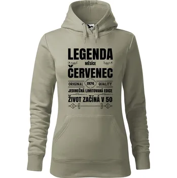 Pánská mikina Dámská mikina Zrození legendy měsíce Velikost (žena): M, Vyberte barvu: Světlá khaki