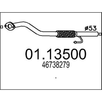 Výfuková trubka Výfuková trubka MTS 01.13500