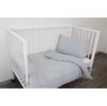 Podpěrová s.r.o. Mušelínové povlečení do postýlky ŠEDÉ Velikost: 90x135 cm, 40x60 cm N