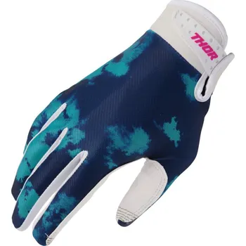 Moto rukavice Thor 3332 - 1913 Youth Launchmode Bleach rukavice white/aqua vel.XS