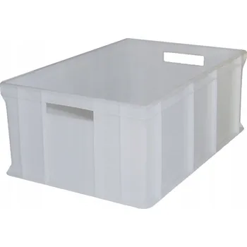 Úložný box Plastová euro přepravka 600x400x240 bílá