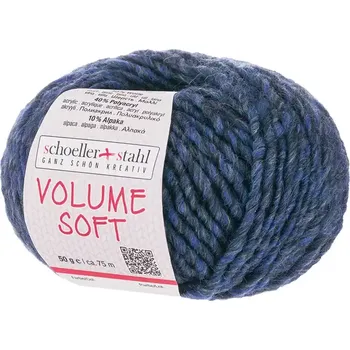 Příze Schoeller Stahl Volume soft 8 noční modrá (Směsová příze Volume Soft nachtblau)