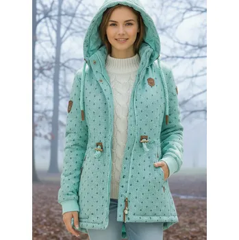 Dívčí bunda VINTE parka zelinkavá XXXL