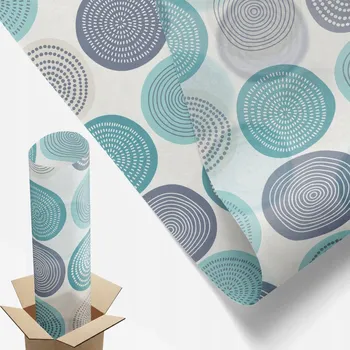 Obraz Mléčná Fólie Vitrážová na Okna a Skleněné Dveře 50x100 cm Geometrické Kruhy