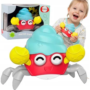 Utekající Lezoucí Chodící Stranou KRAB Natahovací Hračka pro Miminko