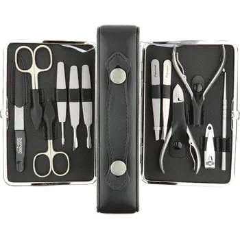 Solingen Dámský set na manikúru v koženém kufříku 1781-89, černá croko