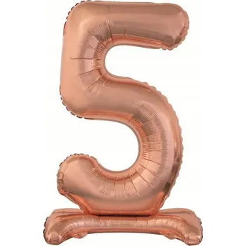 Balónek Fóliový balónek 74 cm, 5 nožiček - modrý/růžový, rozložený, k nafouknutí