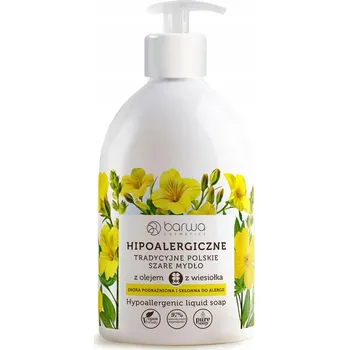 Koupelová kosmetika Barwa Šedé mýdlo v tekuté formě Pupalka (Wiesiołek) 450 ml