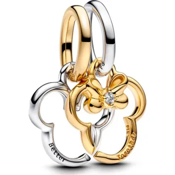 Oblečení a móda PANDORA Disney Mickey a Minnie mouse rozdělitelný visací přívěsek