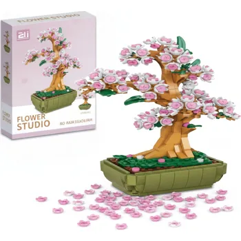 ostatní stavebnice Lebula Stavebnice 563 el.elements třešňový květ v květináči
