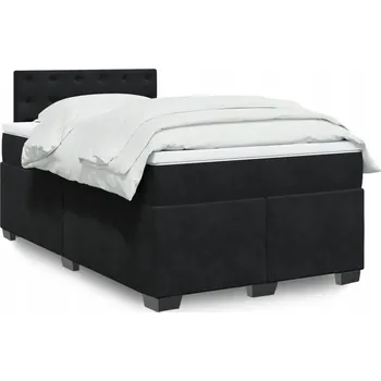 Postel Jednolůžková dřevěná postel VidaXL 120x190 cm černá