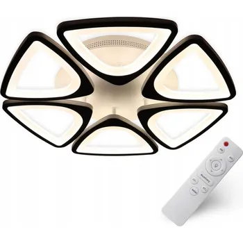 STROPNÍ SVÍTIDLO ČERNÁ STROPNÍ SVÍTIDLO LOFT LED LUSTR DO OBÝVACÍHO POKOJE S DÁLKOVÝM OVLÁDÁNÍM 3