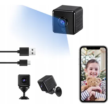 IP kamera MINI KAMERA PŘENOSNÁ MONITOROVACÍ WIFI 1080P S NOČNÍM VIDĚNÍM