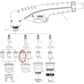 Stavební řezačka Dýza dlouhá 0,65 10 20 A HS-60