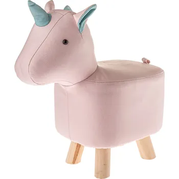 Taburet Omyvatelná stolička/taburet Jednorožec, 45 x 28 x 24 cm, růžová