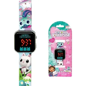 Hodiny Digitální LED hodinky Gabby's Dollhouse 077GD AKCE