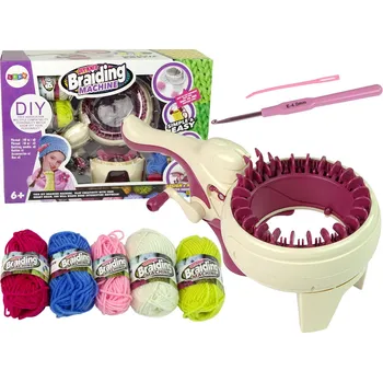 kreativní sada LEAN Toys Dětský pletací stroj sada 5 barev