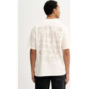 Pánské oblečení Bavlněné tričko Vans VN000PCWFS81 béžová 01X, vel. XL