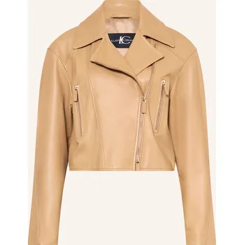 Dámský kabát Luisa Cerano Dámská Kožená Bunda, velbloudí, 38