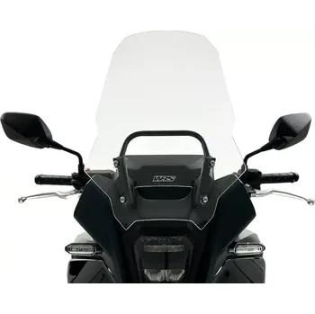 Plexi motocyklu WRS pro HONDA NX 500 rok 2024-2025 výška plexi 46,5 cm, barva čirá (Vyrobené z vysoce kvalitního plexiskla PMMA)
