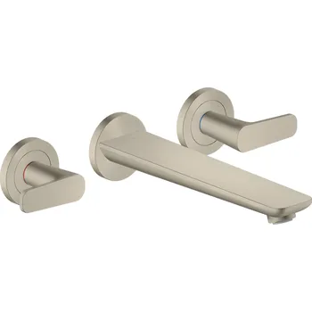 Vodovodní baterie Axor Citterio C - Tříotvorová vanová baterie pod omítku, kartáčovaný nikl 49482820