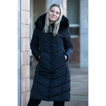 Dámský kabát SKORP Zimní kabát s kožíškem TYSON [HH2405] Barva: Černá, Velikost: S