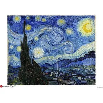 Umělecký papír Rýžový papír na decoupage - A4- Obrazy (Artwork) 0061