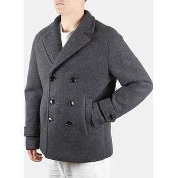 Pánský zimní kabát Baťa krátký pánský dvouřadý kabát šedé, vel. S