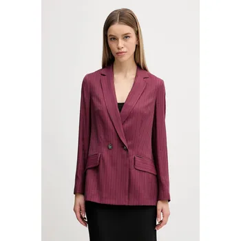 Dámské sako Sako Sisley vínová barva, 24QVLW03B 93X, vel. 36