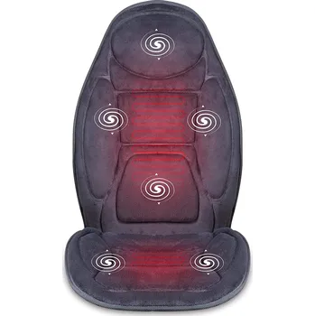 Masážní přístroj MASÁŽNÍ PŘÍSTROJ NA KŘESLO S VÝHŘEVEM, VIBRACEMI, DÁLKOVÝM OVLÁDÁNÍM A PLYŠOVÝM POVRCHEM