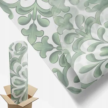 Obraz Okenní Fólie s S Potiskem 50 x 116 cm Zelené listy