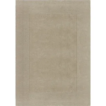 Koberec Flair Rugs Koberec Textured Wool Border béžový 200x290 cm Rozbale(v)né, může být lehce zašpiněné - lze vyčistit