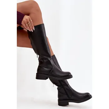 Dámské kozačky Kožené dámské kozačky vyhřívané Maciejka A7164-01 Barva: Černá, Velikost: 37