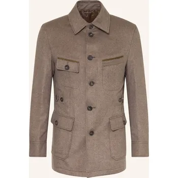 Pánské sako Habsburg Pánské Sako Partagas S Kašmírem A Hedvábím, hnědá /...