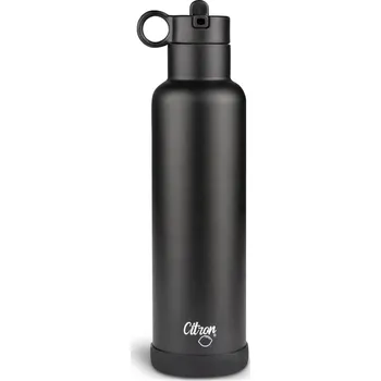 dětská jídelní sada CITRON nerezová lahev na vodu Black 750ml