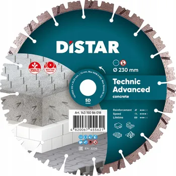 Příslušenství k brusce Distar Diamantový kotouč na betonu 230mm Technic Advanced 14315086018