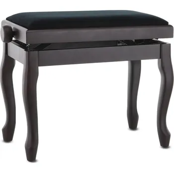 Gewa Židle ke klavíru Deluxe Classic - palisandr mat, sedák černý