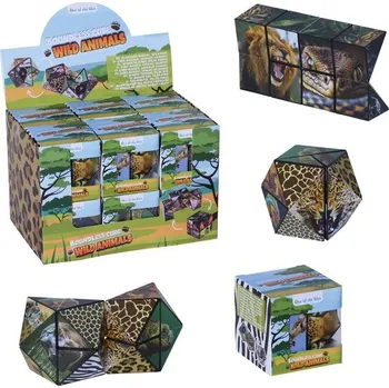 Hlavolam Německo Bartl Fidget - Kostka -wild animals