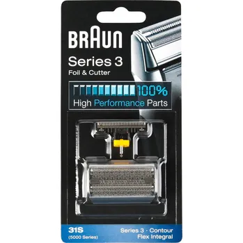 Holicí strojek Holicí hlava / Břity pro holicí strojek Braun 31S, stříbrná