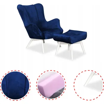 Křeslo Křeslo ušák Family Meble modré