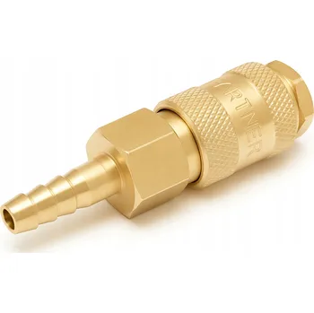 Příslušenství ke kompresoru PNEUMATICKÁ RYCHLOSPOJKA 10MM S VENTILEM PRO STLAČENÝ VZDUCH, HADICOVÝ TRN