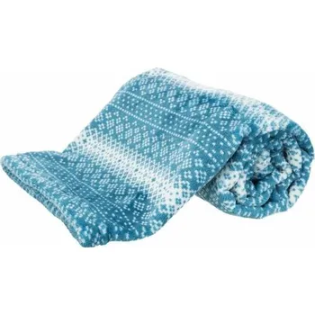 Pelíšek pro psa Trixie Deka Vánoční Lumi Modrá/Bílá - 100x70cm