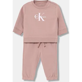 Dětská tepláková souprava Calvin Klein Jeans IN0IN00353.PPY2 růžová 39X, vel. 80