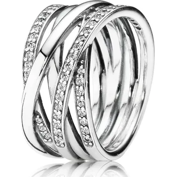 Šperk PANDORA stříbrný prsten Propletený