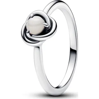 Prsten PANDORA prsten Bílý kruh věčnosti 52