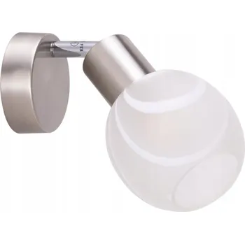 Nástěnné svítidlo Nástěnné svítidlo Sara 1xE14 Max.40W Kov satén/bílé sklo