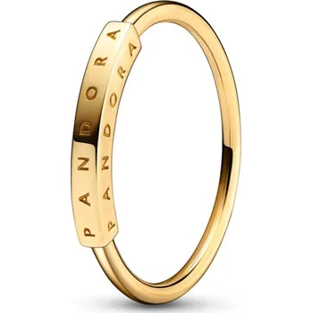 Prsten PANDORA zlatý prsten Signature s I-D 54